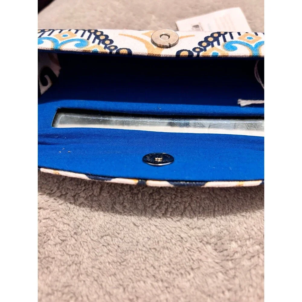 NWT Wellspring Canvas Covered Hard Case - Lip Gloss or Reader Glasses Pouch
